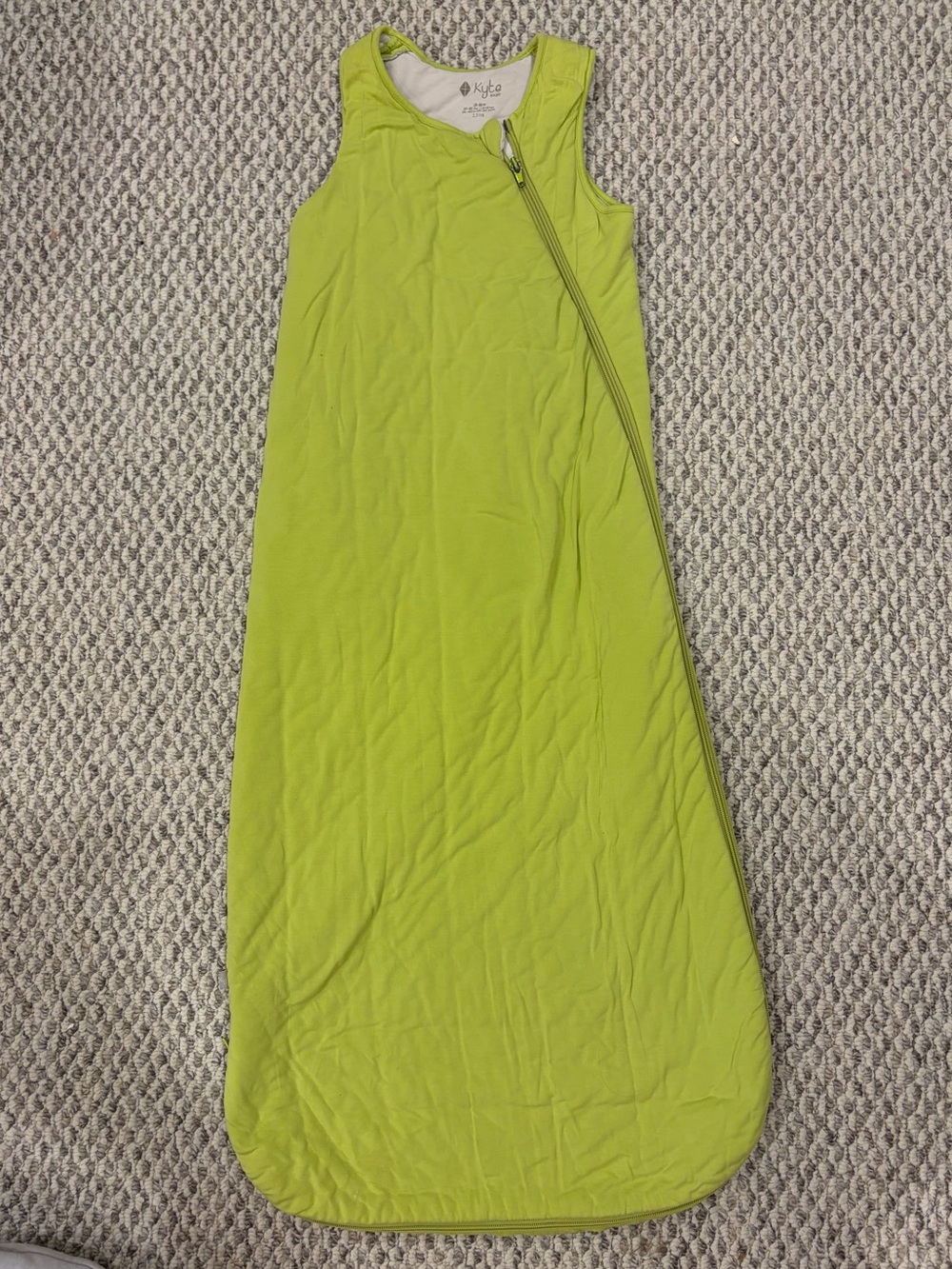 Kyte Baby Lime Green sleep sack 18-36 2.5 tog